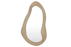 Massiver Wandspiegel ORGANIC 130cm creme Mangoholz flexibel aufhängbar