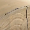 Massives Highboard LION 140cm weiß Mangoholz Metall 3D Schnitzereien Kunstwerk