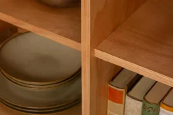 Massives Highboard LONG ISLAND 120cm Mangoholz mit aufwendiger Front