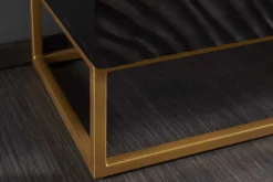 Massives Highboard SCORPION 120cm schwarz Mangoholz aufwendige 3D Schnitzereien