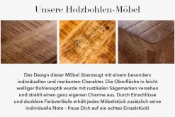 Massives Regal IRON CRAFT 176cm Mangoholz Bücherregal vier Fächer Industrial Design