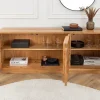 Massives Sideboard DESERT 160cm sand beige Akazienholz 3D-Front