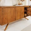 Massives Sideboard FINCA 150cm vintage braun recyceltes Pinienholz