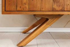 Massives Sideboard FINCA 150cm vintage braun recyceltes Pinienholz