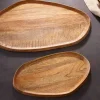 Massives Tablett 2er Set AMAZONAS 56cm Mangoholz handgearbeitet
