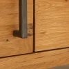 Massives TV-Board THOR 200cm Wild Eiche geölt Lowboard im Industrial Design