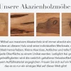 Massives TV-Lowboard MYSTIC LIVING 140cm Akazie braun gold Retro Design