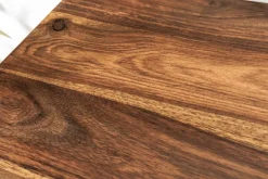 Massives Wandregal PURE 60cm braun stone finish Sheeshamholz Steckregal