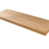 Massives Wandregal PURE 80cm Mango natur cream finish Mangoholz Steckregal
