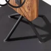 Massives Weinregal BARRACUDA 140cm Teakholz rustikaler Flaschenhalter
