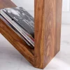 Massivholz Beistelltisch Z 45cm braun Sheesham stone finish einzigartige Maserung