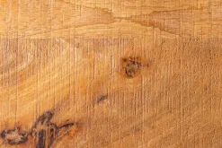 Massivholz Beistelltisch GASTON 65cm natur Mangoholz Metall schwarz handmade