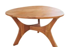 Massivholz Couchtisch ARCHITECTURE 70cm natur honey finish Akazie dreieckig