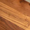 Massivholz Couchtisch MAMMUT 120cm Akazie natur V-Gestell schwarz 2,5cm Tischplatte