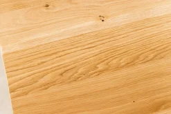 Massivholz Esstisch WILD OAK 200cm natur Wildeiche Schweizer Kante X-Gestell