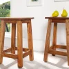Massivholz Hocker JAKARTA 50cm recycelt Beistelltisch Sitzhocker