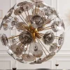 Moderne Design Hängeleuchte INFINITY HOME 65cm Glas gold Pendelleuchte