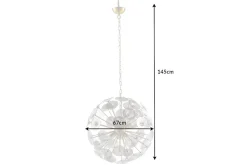 Moderne Design Hängeleuchte INFINITY HOME 65cm Glas gold Pendelleuchte