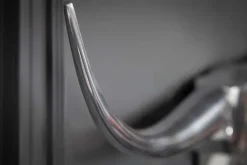 Moderne Design Wanddekoration BULL L 100cm silber Aluminium Stierkopf
