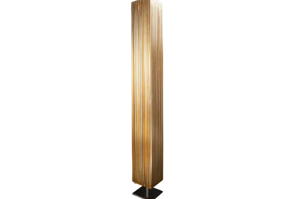 Moderne Designer Stehlampe PARIS 120cm gold Stehleuchte