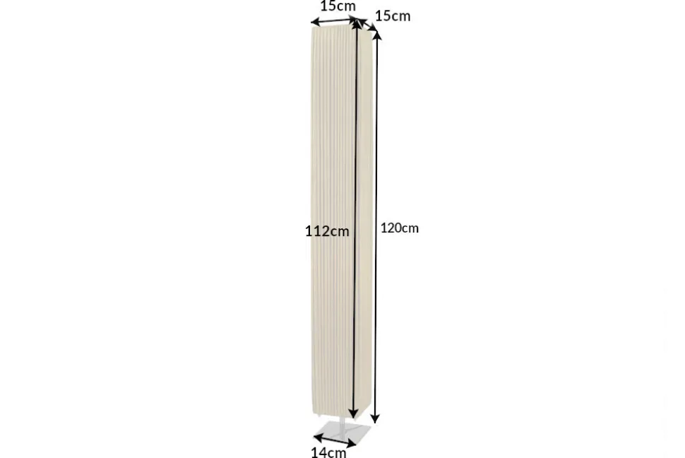 Moderne Designer Stehlampe PARIS 120cm gold Stehleuchte