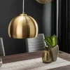 Moderne Hängeleuchte GOLDEN BALL 30cm gold Hängelampe höhenverstellbar