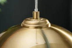 Moderne Hängeleuchte GOLDEN BALL 30cm gold Hängelampe höhenverstellbar