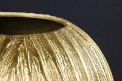 Moderne Vase ELEGANCE 25cm gold antik Hammerschlag Design