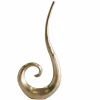 Moderne Vase WAVE XL 106cm gold Aluminium poliert Dekoration