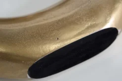 Moderne Vase WAVE XL 106cm gold Aluminium poliert Dekoration