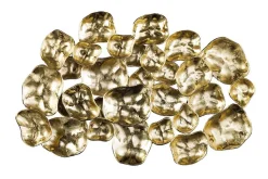 Moderne Wanddekoration VARIATION 105cm gold Metall handmade