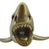 Moderne Wandlampe SHARK 40cm gold Hai-Skulptur handmade