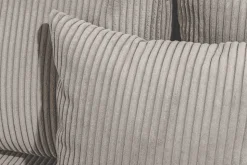 Moderne XXL Wohnlandschaft KENT 305cm greige Cord Bigsofa inkl. Hocker Federkern