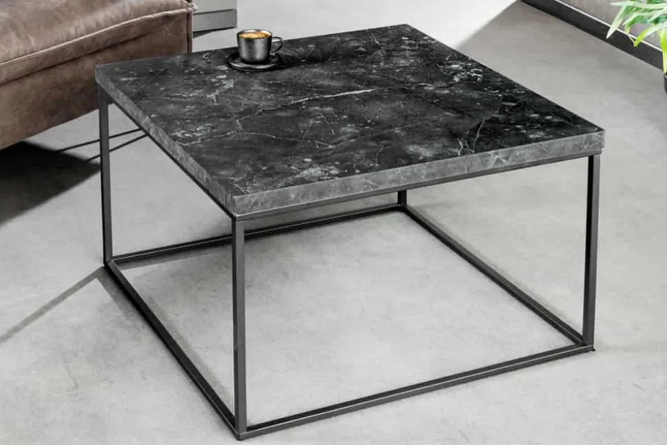 Moderner Couchtisch ARCHITECTURE 60cm graphit Metallgestell