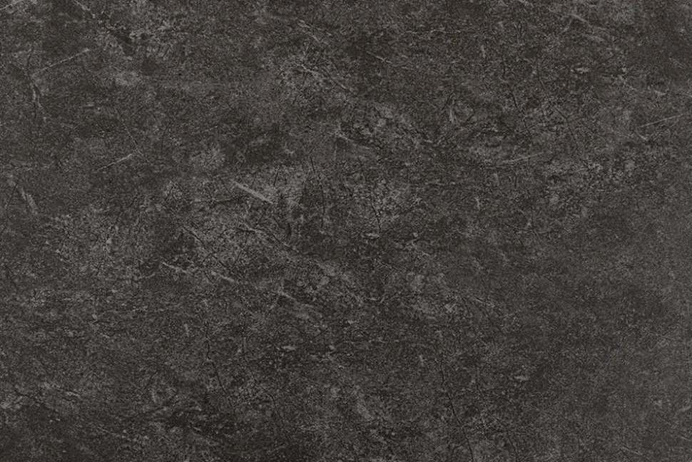 Moderner Couchtisch GALAXIE 100cm anthrazit Keramik schwarz Metall Sterngestell