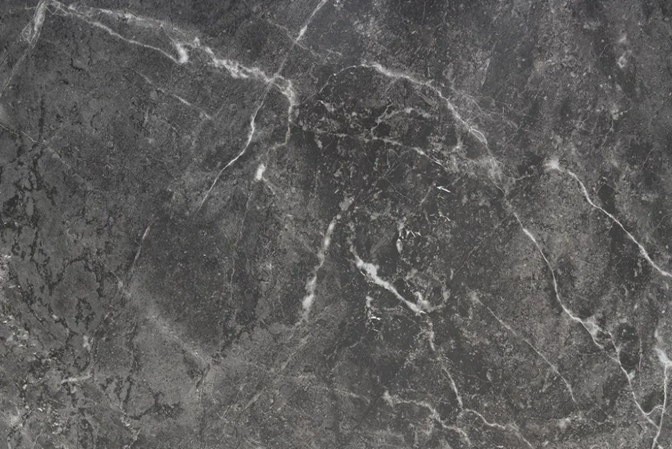 Moderner Esstisch MILANO 180cm anthrazit Keramik schwarze Metallbeine