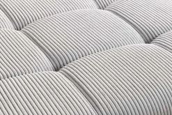 Moderner Hocker ELEGANCIA 110cm champagner beige Cord Fußhocker Sitzhocker