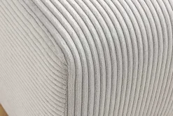 Moderner Hocker ELEGANCIA 110cm champagner beige Cord Fußhocker Sitzhocker