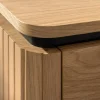 Moderner Nachttisch ATELIER 55cm Eiche Beistelltisch mit Schubladen