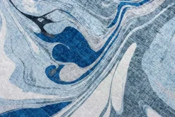 Moderner Teppich ART RUGS 230x160cm grau blau weiß Flachgewebe Indoor
