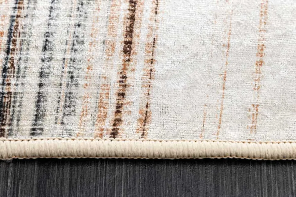 Moderner Teppich EARTH 230x160cm beige grau multicolor Flachgewebe Indoor-Teppich