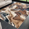 Moderner Teppich EARTH 230x160cm braun beige blau Flachgewebe Indoor