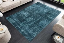 Moderner Teppich SOFT TOUCH 230x160cm blau Kurzflor Indoor-Teppich