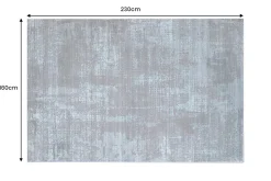 Moderner Teppich SOFT TOUCH 230x160cm blau Kurzflor Indoor-Teppich