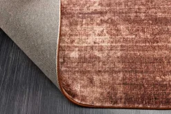 Moderner Teppich SOFT TOUCH XXL 350x240cm kupfer braun Kurzflor Indoor-Teppich