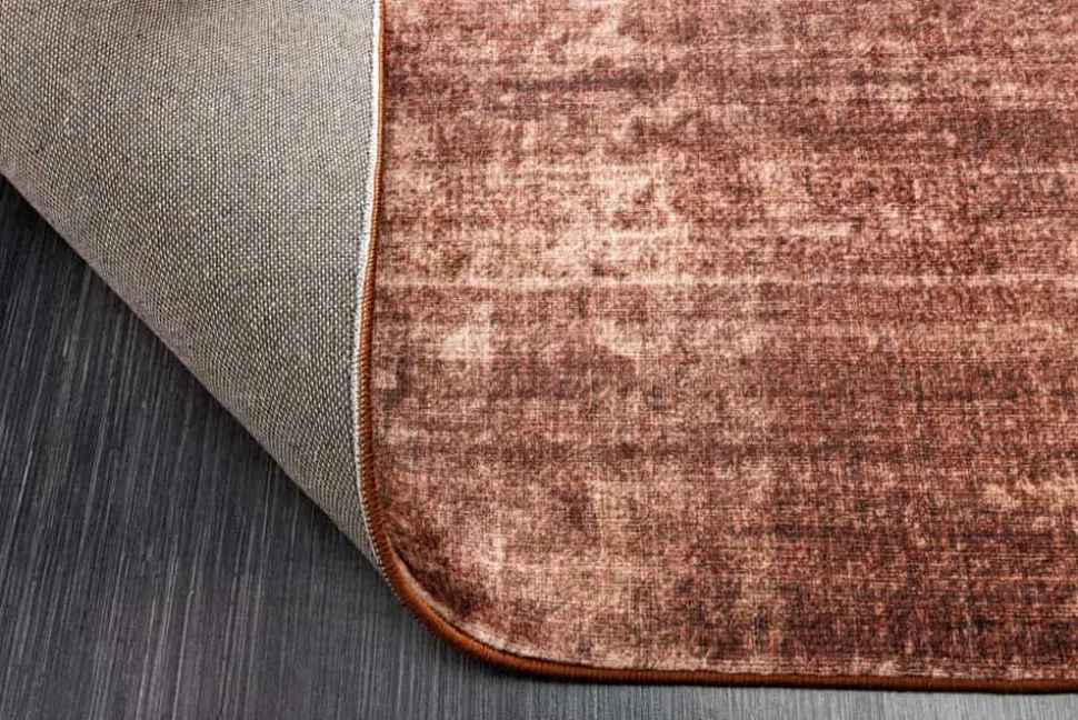 Moderner Teppich SOFT TOUCH XXL 350x240cm kupfer braun Kurzflor Indoor-Teppich