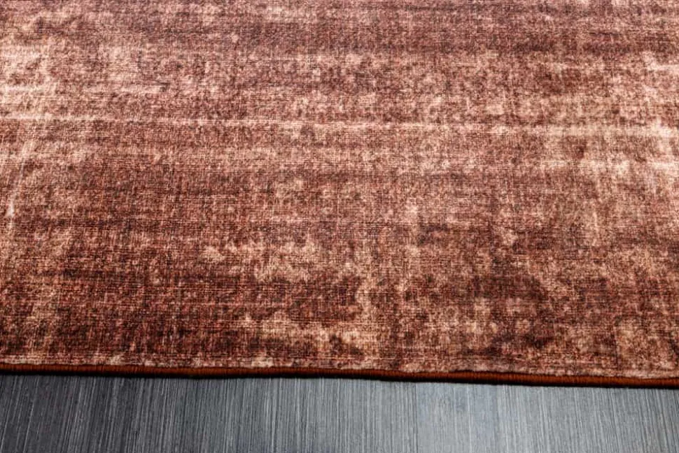 Moderner Teppich SOFT TOUCH XXL 350x240cm kupfer braun Kurzflor Indoor-Teppich