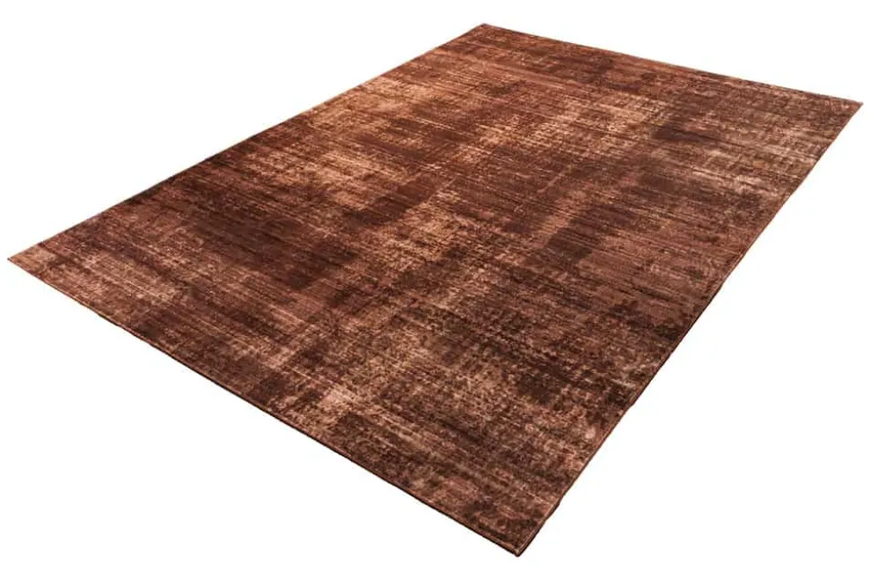 Moderner Teppich SOFT TOUCH XXL 350x240cm kupfer braun Kurzflor Indoor-Teppich