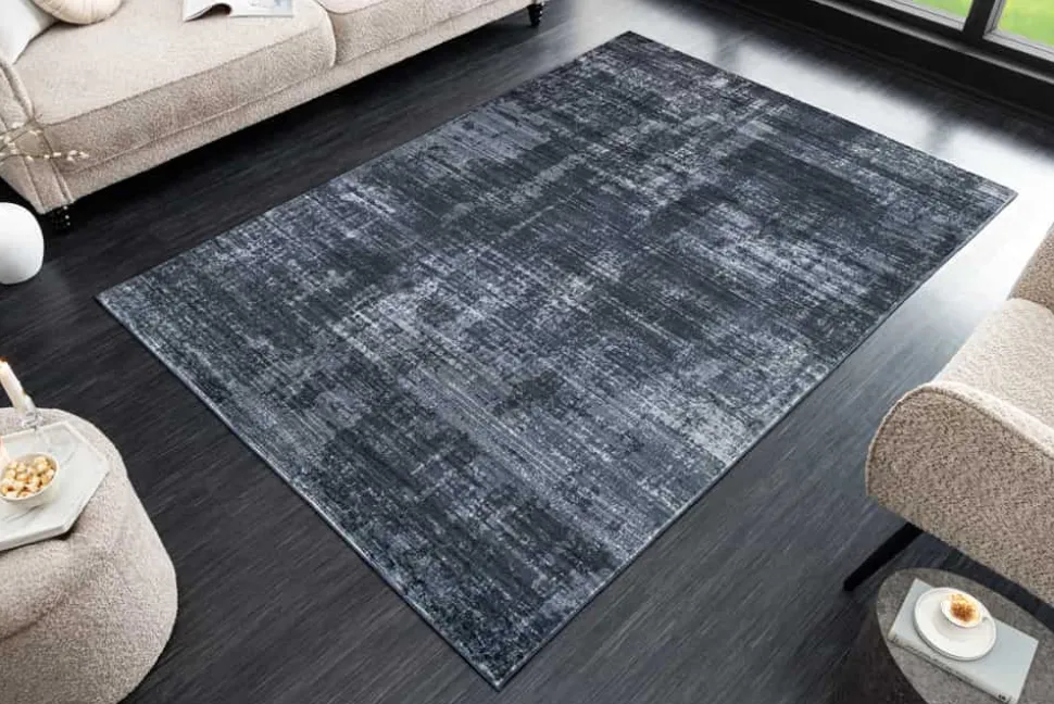 Moderner Teppich SOFT TOUCH 230x160cm grau Kurzflor Indoor-Teppich