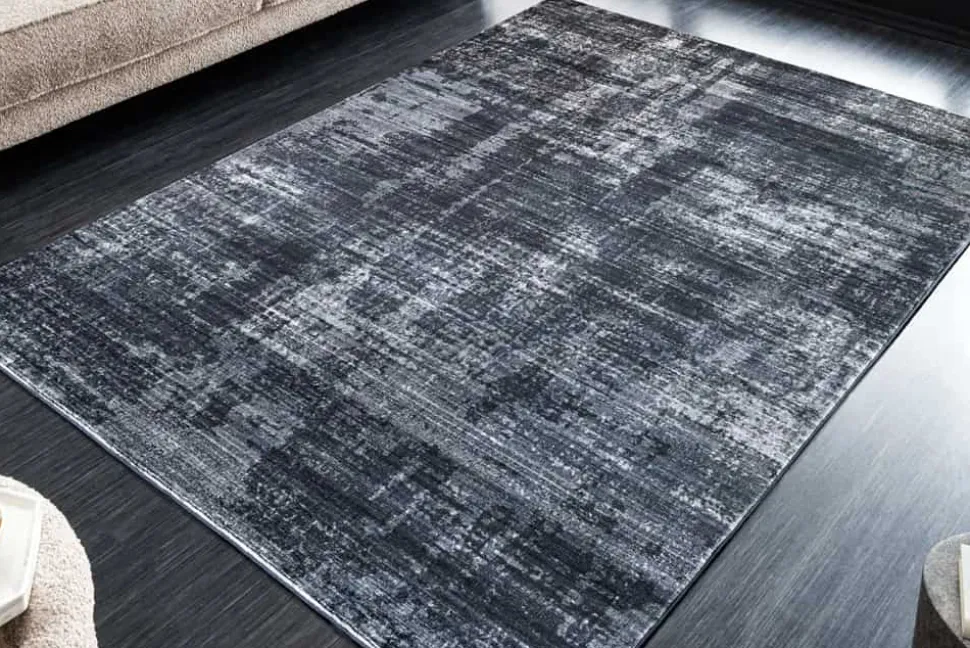 Moderner Teppich SOFT TOUCH 230x160cm grau Kurzflor Indoor-Teppich